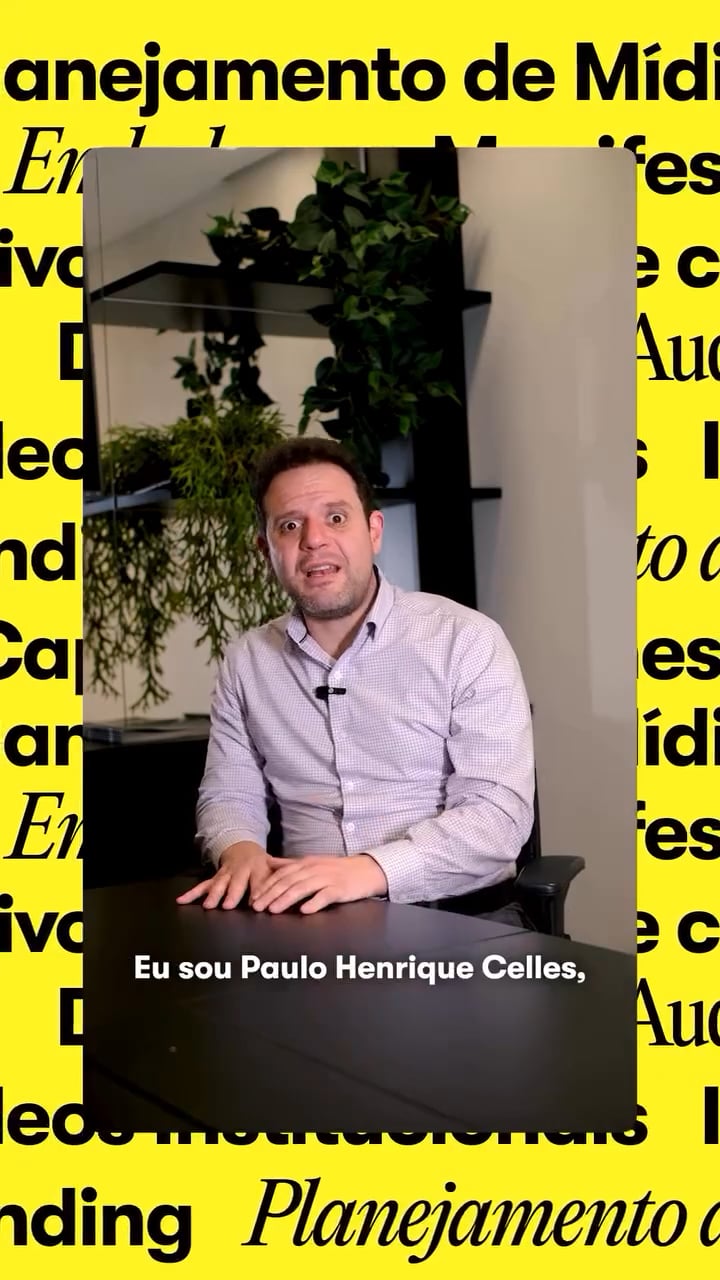 Poster do depoimento de Paulo Henrique Celles